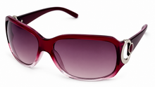 Load image into Gallery viewer, Esprit Womens Sunglass Violet Fade Rectangle Plastic, Gradient Lens 19314 577
