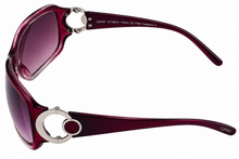 Load image into Gallery viewer, Esprit Womens Sunglass Violet Fade Rectangle Plastic, Gradient Lens 19314 577
