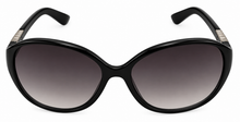 Load image into Gallery viewer, Ellen Tracy Womens Sunglass Black Plastic Rectangle, Gradient Lens ET 552. 3
