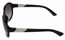 Load image into Gallery viewer, Ellen Tracy Womens Sunglass Black Plastic Rectangle, Gradient Lens ET 552. 3
