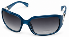 Load image into Gallery viewer, Esprit Womens Sunglass Blue Rectangle Croco Plastic, Gradient Lens 19318 543
