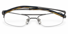 Load image into Gallery viewer, John Varvatos Mens Eyeglass Rimless Rectangle Gunmetal / Metal V115 54mm
