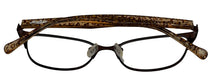 Load image into Gallery viewer, Lucky Womens Ophthalmic Soft Rectangle Metal Frame D100 Brown 52mm
