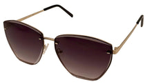Load image into Gallery viewer, Guess Sunglass Womens Gold Rimless Cateye Metal Sunglass GF0401. 32B
