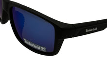 Load image into Gallery viewer, Timberland Sunglass Mens Matt Black Rectangle Plastic Blue Flash Lens TB7200 2D
