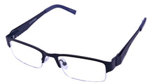 Load image into Gallery viewer, Converse Mens Eyeglass Bottom Rimless Rectangle Metal Stencil Kit Navy 49mm
