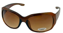 Load image into Gallery viewer, Ellen Tracy Womens Mocha Plastic Rectangle Sunglass, Gradient Lens 521 3
