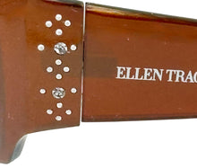 Load image into Gallery viewer, Ellen Tracy Womens Mocha Plastic Rectangle Sunglass, Gradient Lens 521 3
