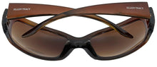 Load image into Gallery viewer, Ellen Tracy Womens Mocha Plastic Rectangle Sunglass, Gradient Lens 521 3
