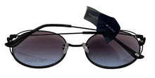 Load image into Gallery viewer, Lucky  Brand Womens Black Round Metal Sunglass, Smoke Gradient Lens D2003
