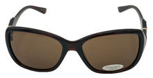 Load image into Gallery viewer, Ellen Tracy Women's Brown Plastic Rectangle Sunglass ET551 2
