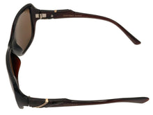 Load image into Gallery viewer, Ellen Tracy Women's Brown Plastic Rectangle Sunglass ET551 2
