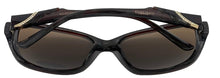 Load image into Gallery viewer, Ellen Tracy Women's Brown Plastic Rectangle Sunglass ET551 2
