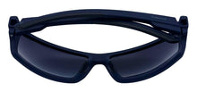 Load image into Gallery viewer, Timberland Mens Matte Blue Plastic Rectangle Wrap Sunglass Smoke Lens TB7290 92B
