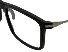 Load image into Gallery viewer, TUMI - VTU800 Unisex Reading Glasses 1.0x  - Blue Light Blocking Eyeglasses for Men &amp; Women - Stylish Rectangle Shape Eyewear - 10mm - Black
