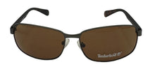Load image into Gallery viewer, Timberland Men's Matte Gunmetal Rectangle Metal Sunglasses Brown Lens TB7194. 9E

