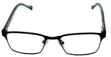Load image into Gallery viewer, Lucky Brand Mens Navy Stainless Steel Rectangle Metal Eyewear VLBD 823 49mm
