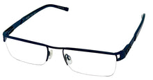 Load image into Gallery viewer, Tumi Mens Navy Rimless Stainless Steel Rectangle Eyewear Frame T100 53mm

