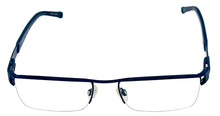Load image into Gallery viewer, Tumi Mens Navy Rimless Stainless Steel Rectangle Eyewear Frame T100 53mm
