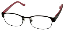 Load image into Gallery viewer, Cosmopolitan Unisex Brown Pink Rectangle Metal Eyewear Frame Tomboy 51mm

