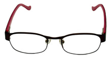 Load image into Gallery viewer, Cosmopolitan Unisex Brown Pink Rectangle Metal Eyewear Frame Tomboy 51mm
