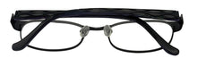 Load image into Gallery viewer, Cosmopolitan Unisex Black Purple Rectangle Metal Eyewear Frame Tomboy 51mm
