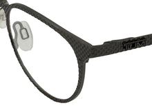 Load image into Gallery viewer, Tumi Mens Stainless Steel Round Eyewear Frame T107 Gunmetal 49mm
