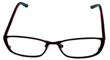 Load image into Gallery viewer, Jones New York Burgundy Rectangle Metal Eyewear Frame J140. 51mm

