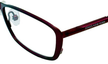 Load image into Gallery viewer, Jones New York Burgundy Rectangle Metal Eyewear Frame J140. 51mm
