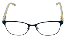 Load image into Gallery viewer, Fila Big Kids Teal Rectangle Metal Eyewear Frame VF9465. 48mm
