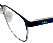 Load image into Gallery viewer, Fila Big Kids Teal Rectangle Metal Eyewear Frame VF9465. 48mm
