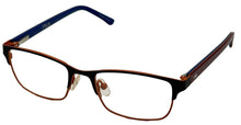 Load image into Gallery viewer, Fila Big Kids Black Orange Rectangle Metal Eyewear Frame VF9464. 0Z42. 47mm
