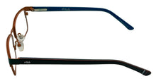 Load image into Gallery viewer, Fila Big Kids Black Orange Rectangle Metal Eyewear Frame VF9464. 0Z42. 47mm
