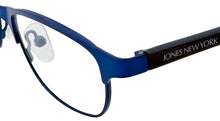 Load image into Gallery viewer, Jones New York Womens Rectangle Blue Metal J147 48mm
