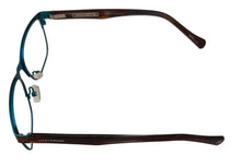 Load image into Gallery viewer, Lucky Womens Ophthalmic Eyeglass Rectangle Stainless Steel D101 Brown Metal 53mm
