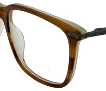 Load image into Gallery viewer, Lucky Brand Mens Brown Plastic Rectangle Metal Eyewear VLBD 827 48mm
