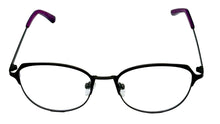 Load image into Gallery viewer, Jones New York Purple Mens Stainless Steel Metal Soft Square Eyewear J150. 47mm
