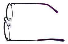 Load image into Gallery viewer, Jones New York Purple Mens Stainless Steel Metal Soft Square Eyewear J150. 47mm
