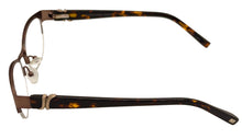 Load image into Gallery viewer, Jones New York Mens Ophthalmic Rimless Tear Drop Eyewear Frame, J139 Brown. 49mm
