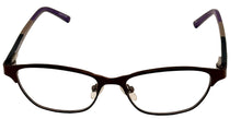 Load image into Gallery viewer, Jones New York Womens Rectangle Brown Metal J147 48mm
