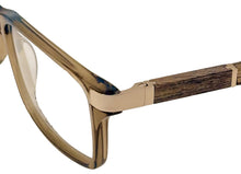 Load image into Gallery viewer, Jones New York Mens Brown Plastic Rectangle Eyewear Frame, J539 55mm
