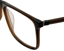 Load image into Gallery viewer, Jones New York Brown Mens Plastic Rectangle Eyewear Frame, J535 58mm

