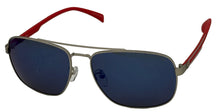 Load image into Gallery viewer, Fila Matte Silver Mens Metal Aviator Sunglass Polarized Smoke Lens SF8493. 581P
