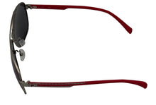 Load image into Gallery viewer, Fila Matte Silver Mens Metal Aviator Sunglass Polarized Smoke Lens SF8493. 581P
