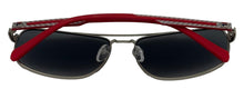 Load image into Gallery viewer, Fila Matte Silver Mens Metal Aviator Sunglass Polarized Smoke Lens SF8493. 581P
