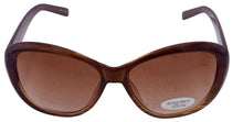 Load image into Gallery viewer, Ellen Tracy Womens Sunglass Plastic Rectangle Brown Stripe ET 565. 1
