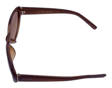 Load image into Gallery viewer, Ellen Tracy Womens Sunglass Plastic Rectangle Brown Stripe ET 565. 1
