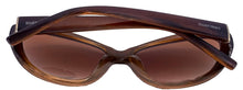 Load image into Gallery viewer, Ellen Tracy Womens Sunglass Plastic Rectangle Brown Stripe ET 565. 1
