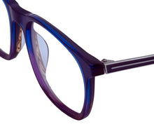 Load image into Gallery viewer, John Varvatos Mens Ophthalmic Eyeglass Rectangle Navy Gradient Plastic V406 53mm
