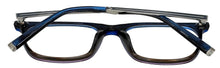 Load image into Gallery viewer, John Varvatos Mens Ophthalmic Eyeglass Rectangle Navy Gradient Plastic V406 53mm

